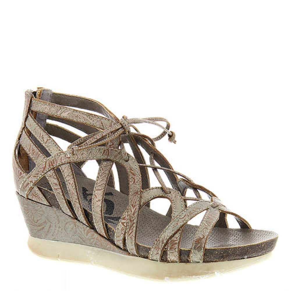 OTBT Women's Nomadic Wedge Sandals - Pewter